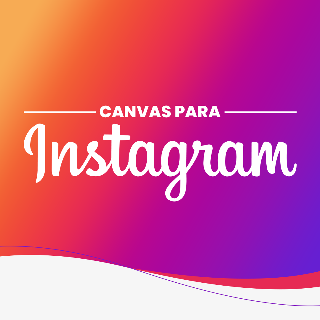 Capa do curso Canvas para Instagram
